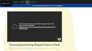 
                            8. Processing Incoming Request Data in Flask ― Scotch.io