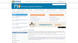 
                            12. Processo Judicial eletrônico (PJe) - TJPE