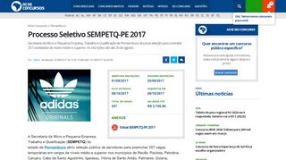 
                            6. Processo Seletivo SEMPETQ-PE 2017 - Ache Concursos