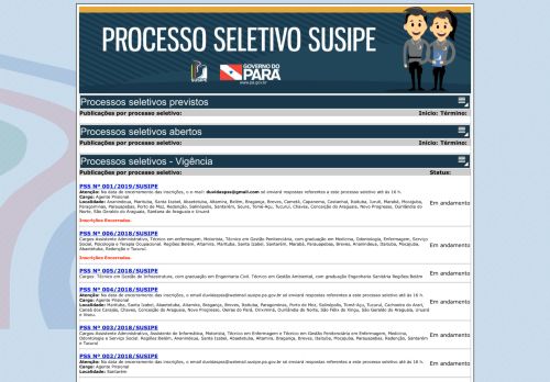 
                            1. Processo Seletivo - Susipe