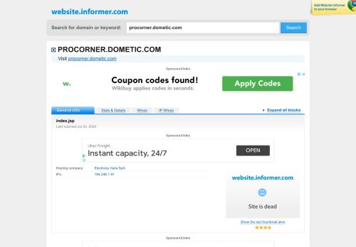
                            11. procorner.dometic.com at Website Informer. index.jsp. Visit Procorner ...