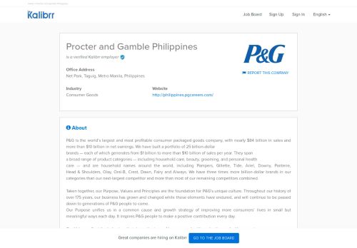 
                            8. Procter and Gamble Philippines Careers, Job Hiring & Openings ...