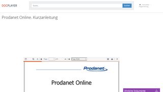 
                            9. Prodanet Online. Kurzanleitung - PDF - DocPlayer.org
