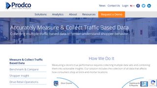
                            4. Prodco Analytics - Measure & Collect Traffic Based Data