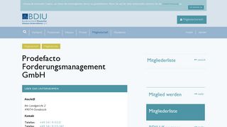 
                            4. Prodefacto Forderungsmanagement GmbH | BDIU Bundesverband ...