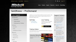 
                            5. ProDemand Support - Mitchell 1