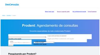 
                            6. Prodent: Agendamento de consultas - BoaConsulta