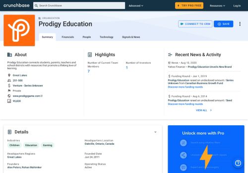 
                            9. Prodigy Game | Crunchbase