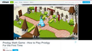 
                            9. Prodigy Math Game - How to Play Prodigy For the First Time on Vimeo