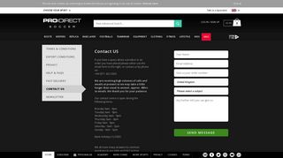 
                            5. Pro:Direct Soccer - Contact US