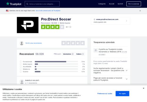 
                            6. Pro:Direct Soccer | Leggi le recensioni dei servizi di www ... - Trustpilot