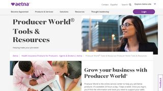 
                            8. Producer World Tools & Resources – Producers | Aetna