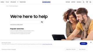 
                            5. Product Help & Support | Samsung Support Malaysia