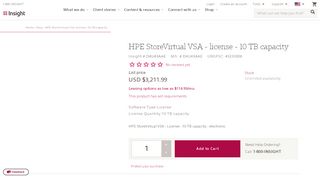 
                            11. Product | HPE StoreVirtual VSA - license - 10 TB capacity - Insight