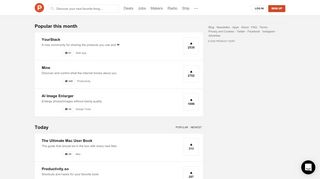 
                            7. Product Hunt – The best new products in tech.