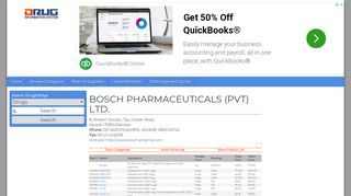 
                            6. Product List of BOSCH PHARMACEUTICALS (PVT) LTD.