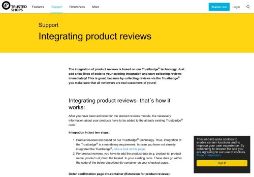 
                            13. Product Reviews Integration | Trusted Shops