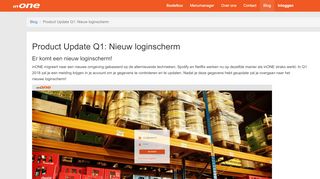 
                            5. Product Update Q1: Nieuw loginscherm | - inONE