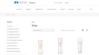 
                            4. Products – KOSÉ