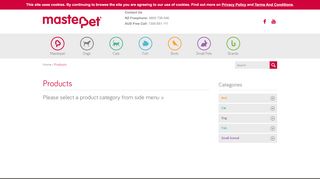 
                            2. Products - Masterpet