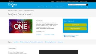 
                            4. Products - ProQuest One Academic