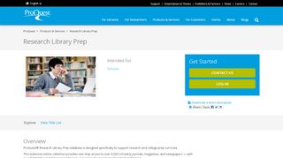 
                            12. Products - Research Library Prep - ProQuest