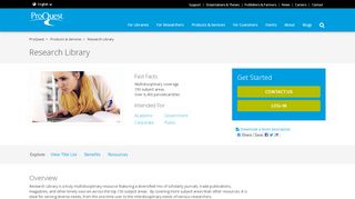 
                            1. Products - Research Library - ProQuest