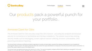 
                            8. Products - SentryBay - Security that works