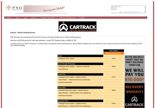 
                            11. Products & Services: Cartrack - FSP Solutions