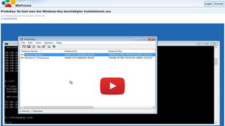
                            6. ProduKey: So liest man den Windows-Key beschädigter Installationen ...