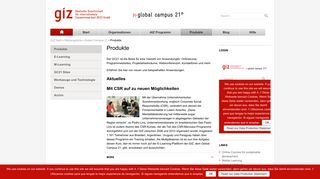 
                            7. Produkte | GIZ Global Campus 21