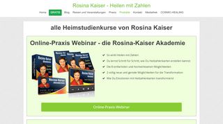 
                            6. Produkte - Rosina Kaiser - Heilen mit Zahlen
