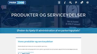 
                            3. Produkter og serviceydelser | Parkzone.dk