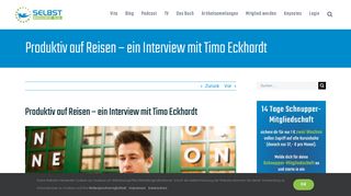 
                            9. Produktiv auf Reisen - ein Interview mit Timo Eckhardt ...