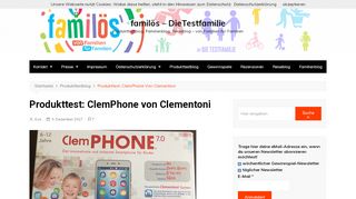 
                            4. Produkttest: ClemPhone von Clementoni - familös - DieTestfamilie
