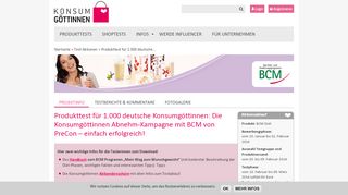 
                            9. Produkttest Deutschland: BCM Diät von PreCon - Konsumgöttinnen