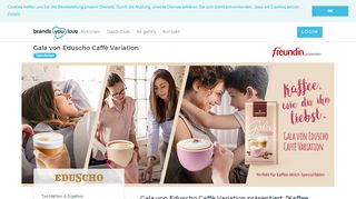 
                            8. Produkttest: Gala von Eduscho Caffè Variation – brands you love