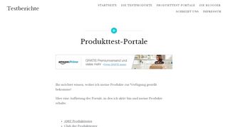 
                            7. Produkttest-Portale – Testberichte - Vertrauen ist gut, testen ist besser!