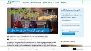 
                            7. ᐅ Produkttester werden: Anleitung & Verdienst - Elterngeld.de