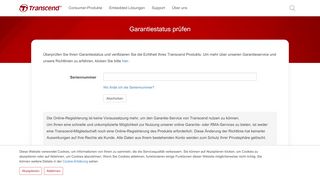 
                            1. Produktverifizierung-Transcend | Spezialist für Speicher ...