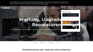 
                            2. Produktwartung - Canon Schweiz