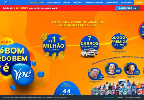 
                            2. produtos participantes - Promoção Caldeirão Ypê