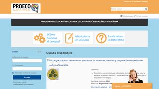 
                            5. PROECO Educación en Línea - Fundación Bioquímica Argentina