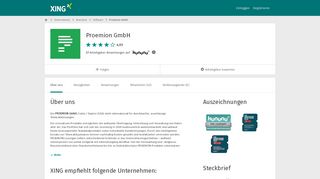 
                            10. Proemion GmbH als Arbeitgeber | XING Unternehmen
