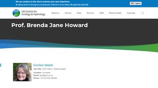 
                            10. Prof. Brenda Jane Howard | Centre for Ecology & Hydrology