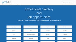 
                            2. Profdir - Professional directory | personal branding | job search