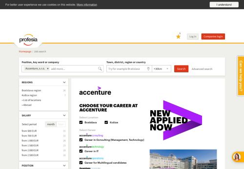 
                            9. PROFESIA.SK | Jobs Accenture, s.r.o.