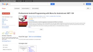 
                            11. Professional Android Programming with Mono for Android and .NET / C#