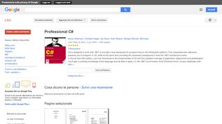 
                            10. Professional C# - Risultati da Google Libri