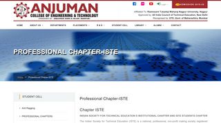 
                            5. Professional Chapter-ISTE